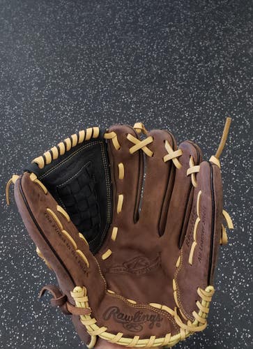 Used Rawlings MARK OF A PRO BB/SB Glove RH Throw Brown And Black 12 1/2" 11849-S000032937
