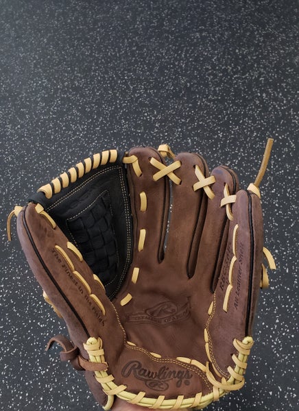 Used Rawlings MARK OF A PRO BB/SB Glove RH Throw Brown And Black 12 1/2" 11849-S000032937