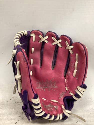 Used Rawlings HIGHLIGHT GLOVE BB/SB Glove RH Throw Pink 10" 11851-S000039385
