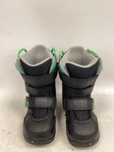 Used Burton PROGRESSION Boys Snowboard Boots Black Junior 02 11851-S000039418