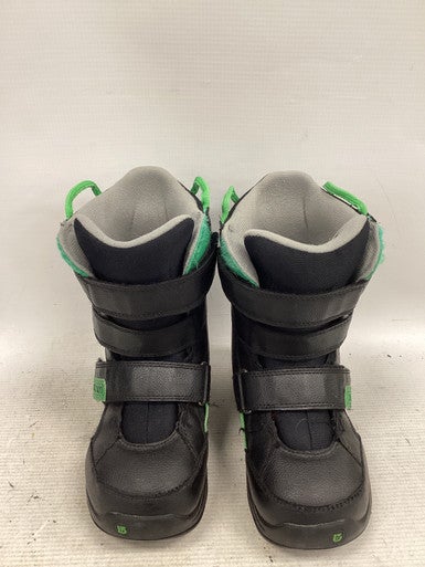 Used Burton PROGRESSION Boys Snowboard Boots Black Junior 02 11851-S000039418