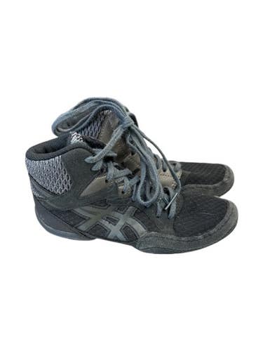 Used Asics W4YMW BLK SHOES Wrestling Shoes Black Junior 01 11862-S000091485