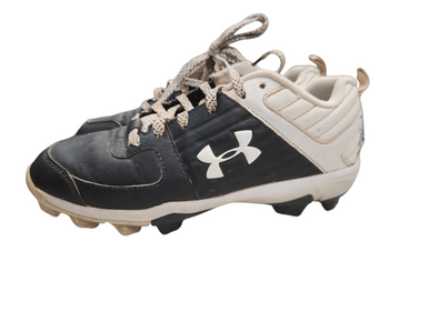 Used Under Armour 4203152476 BLK/WHT CLEAT BB/SB Cleats Black And White Junior 02.5 11862-S000089615