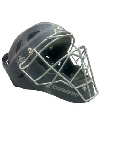 Used Champro CM6NY Catchers Helmet w/Mask Navy Blue SM 11862-S000090968
