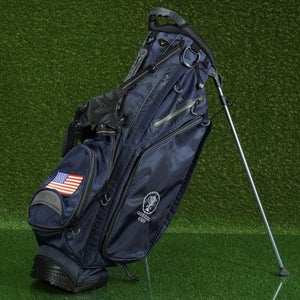 CALLAWAY HYPER-LITE 4 STAND BAG HL4 4 WAY, BLUE GOZZER CUP LOGO USA ~ EXCELLENT!