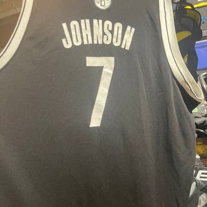 Johnson Brooklyn Nets Black XXXXL Men's Adidas Jersey (Used)