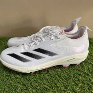 Adidas Baseball Cleats Adizero Electric+ TPU White Pink IF8488 Mens Size 12 NEW