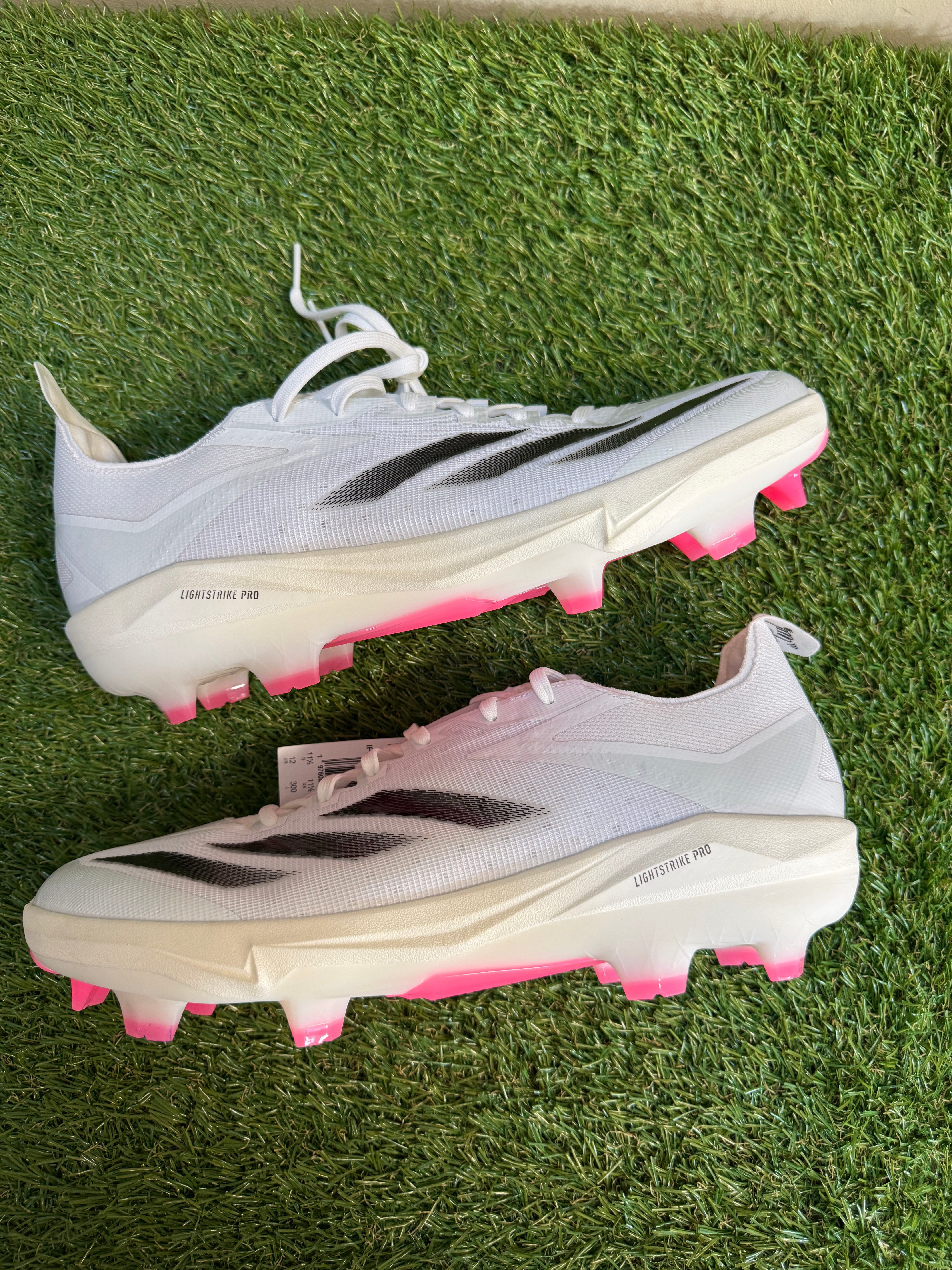 SOLD* Adidas Baseball Cleats Adizero Electric+ TPU White 