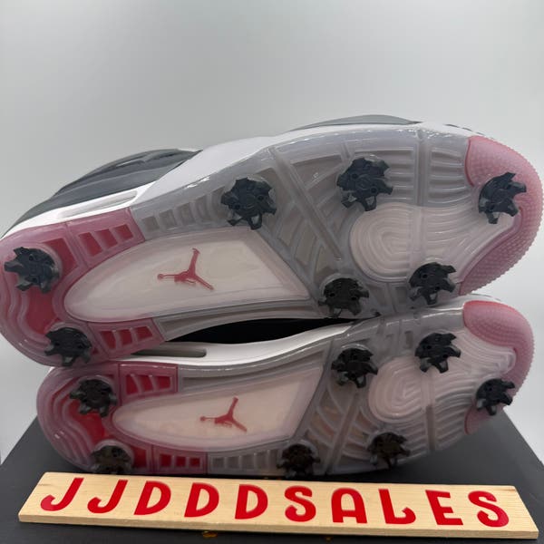 Nike Air Jordan 4 G Retro Golf Bred Fire Red Cement CU9981  display picture 2
