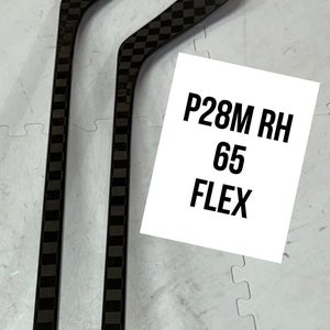 Senior(2x)Right P28M 65 Flex 63” ProBlackStock™ Unbranded Blackouts Pro Stock Hockey Sticks
