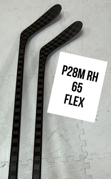 Senior(2x)Right P28M 65 Flex 63” ProBlackStock™ Unbranded Blackouts Pro Stock Hockey Sticks