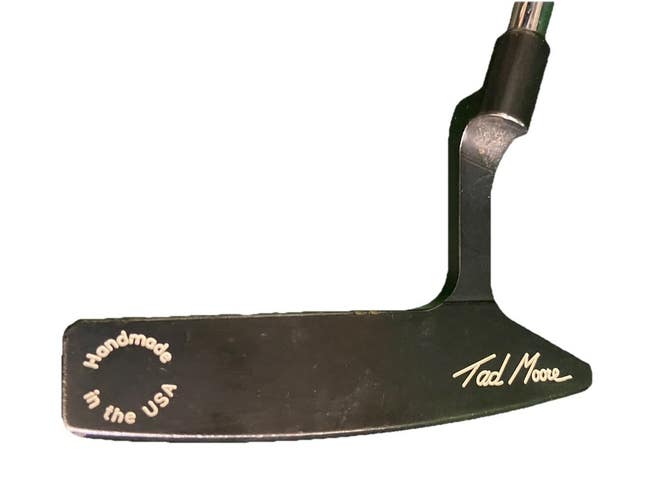 Maxfli Tad Moore TM-11 Blade Putter Handmade In USA RH 35" Stock Grip Sweet Club