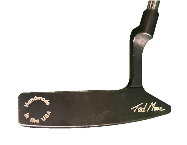 Maxfli Tad Moore TM-11 Blade Putter Handmade In USA RH 35" Stock Grip Sweet Club