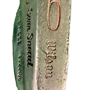 Sam Snead Blue Ridge 9 Iron Hat Stamp Men's RH Stiff Steel Leather Grip 35 In