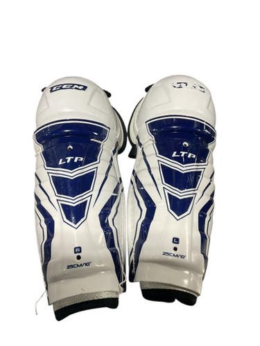 Used CCM LTP Youth Shin Guards White 10" 11834-S000042307