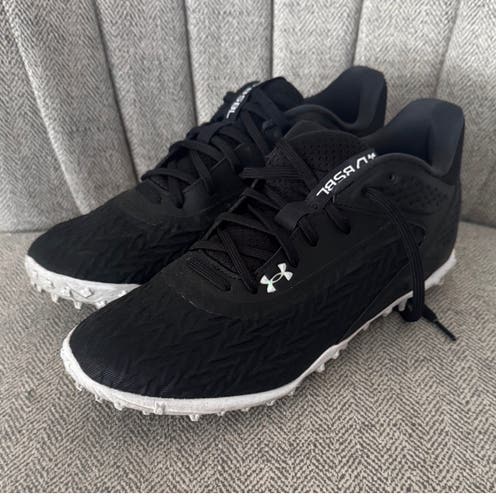 Black Men's Size M 8.0 (W 9.0) Under Armour Low Top Turf Cleats (Used)