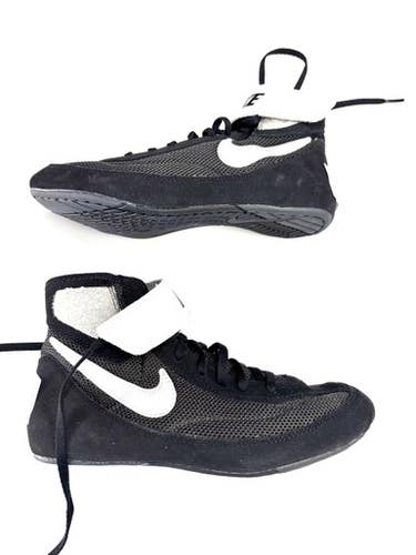 Used Nike SIDE SWEEP Wrestling Shoes Black Senior 6.5 11860-S000300054