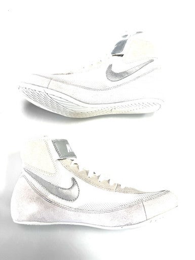 Used Nike SIDE SWEEP Wrestling Shoes White Senior 7 11860-S000300055