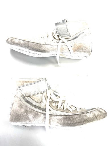 Used Nike SIDE SWEEP Wrestling Shoes White Senior 7.5 11860-S000300053