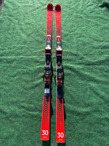 Men's Volkl Racetiger SG 183 cm Racing Skis With Marker Comp 16 Bindings (Used)