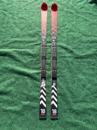 Men's Volkl Racetiger GS WC18 165 cm Racing Skis Without Bindings (Used)