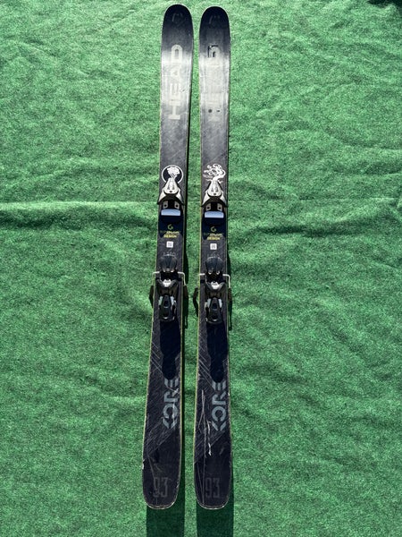 Men's HEAD KORE 93 W 180 cm Skis With Salomon H12 Bindings  (Used)