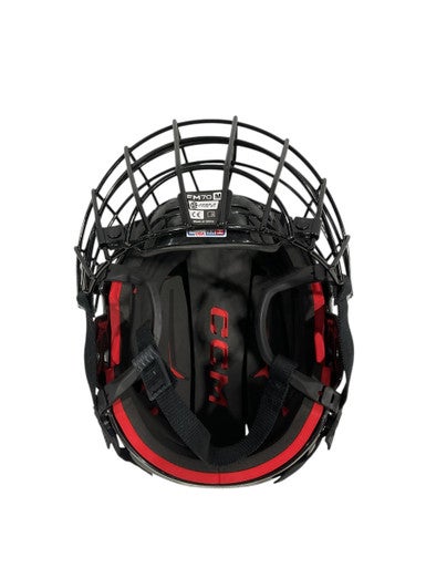 Used CCM TACKS 70 Helmet Cage Combo Black MD 11847-S000030630