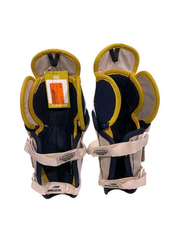 Used Bauer SG2000 JR Junior Shin Guards White 10" 11847-S000030629