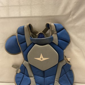 Used All-Star CHEST PROTECTOR CPCCADV912 Catchers Chest Protector Royal Blue Youth 11490-S000266737