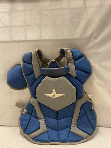 Used All-Star CHEST PROTECTOR CPCCADV912 Catchers Chest Protector Royal Blue Youth 11490-S000266737