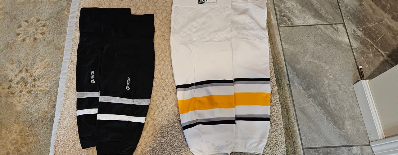 Pro Stock New adidas Large, XL, XL+ Away Buffalo Sabres Hockey Socks
