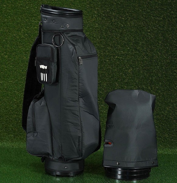 KNIGHT GOLF CARRY / CART BAG 3-WAY DIVIDERS GOLF BAG, BLACK ~ LOOK!!
