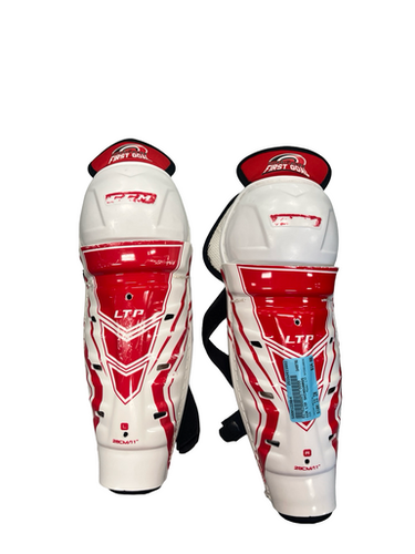 Used CCM LTP SHINGUARDS Youth Shin Guards White 11" 11682-S000122884