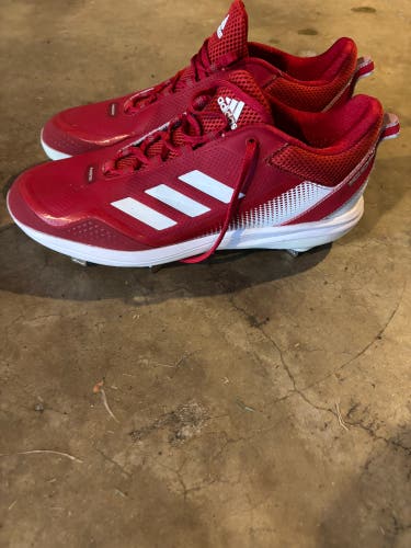 Red Men's Size M 12.5 (W 13.5) Adidas Metal (New)