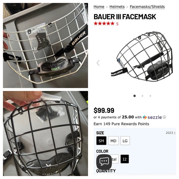 Small Bauer True Vision Full Cage (New)