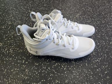 Under Armour LAX Cleats Mens White Senior 8.5 11849-S000033120