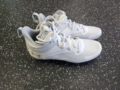 Under Armour LAX Cleats Mens White Senior 8.5 11849-S000033120