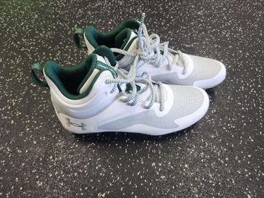 Under Armour LAX Cleats Mens White Senior 7 11849-S000033119