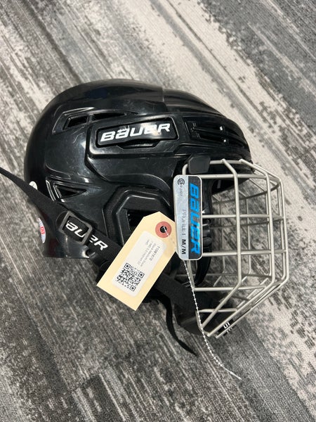 Black Medium Bauer IMS 5.0 Helmet (Used)