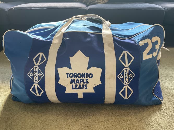 Game Used Maple Leafs Hockey Bag Todd Gill