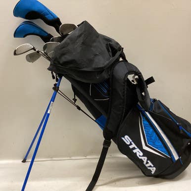 Used Strata LH 9 PC SET + BAG Mens Package Set LH Black And Royal Blue 9 Piece 11725-S000493201