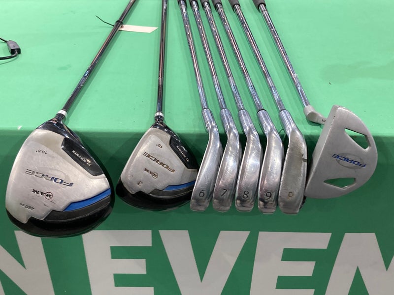 Used Men's RAM Force Right Handed Complete Golf Set | Uniflex | DR, 3W, 6i-9i, PW, Putter