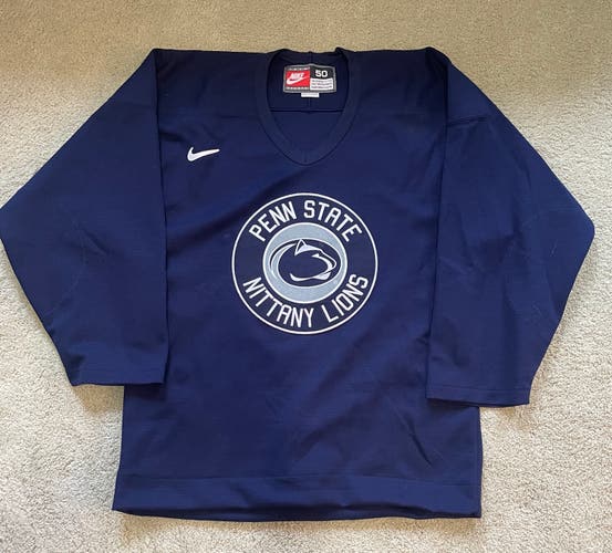 Navy Blue Penn State Size 50 Men's Nike Practice Jersey (New)