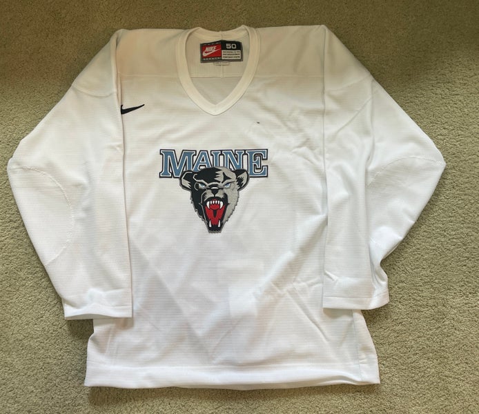 White Maine Black Bears Size 50 Men's Nike Practice Jersey (New)