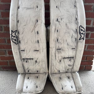White 35" Senior Brian's Subzero Pro Goalie Leg Pads (Used)