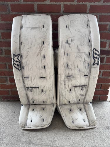 White 35" Senior Brian's Subzero Pro Goalie Leg Pads (Used)