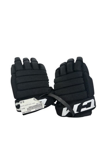 Used CCM YOUTH BLACK GLOVES Junior Gloves Black 9" 11863-S000024120