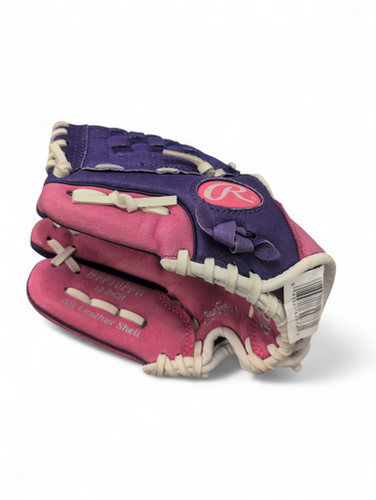Used Rawlings HIGHLIGHT SERIES BB/SB Glove T-ball Purple And Pink 10" 11863-S000024332