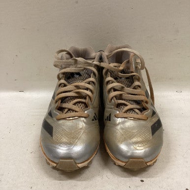 Used Adidas ADIZERO BB/SB Cleats Grey Junior 04 11725-S000493095