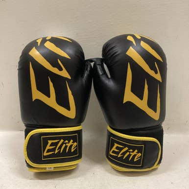 Used Boxing Gloves Black And Yellow Senior 11725-S000493123